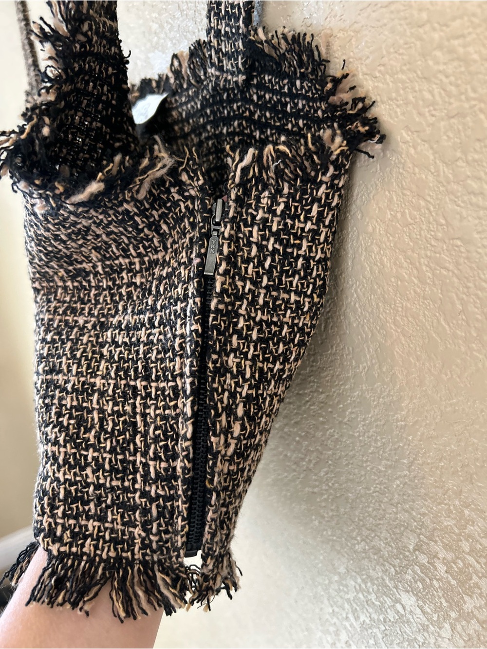 Mare Mare x Anthropologie Woven Tweed Cropped Tank Size M Elevated Chic - Picture 5 of 11